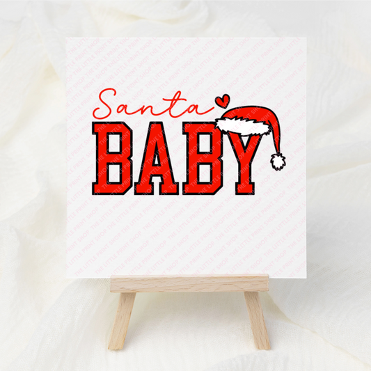 Santa Baby - UV DTF 3 inch Decal