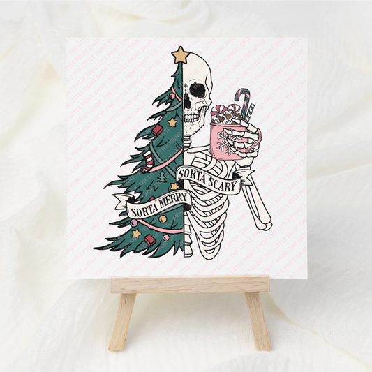 Sorta Merry - UV DTF 3 inch Decal