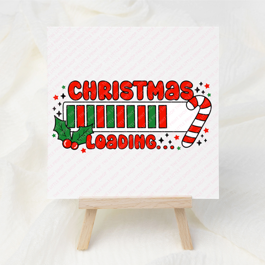 Christmas Loading - UV DTF 3 inch Decal