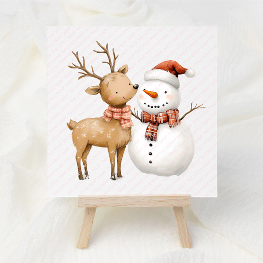 Snowman - UV DTF 3 inch Decal