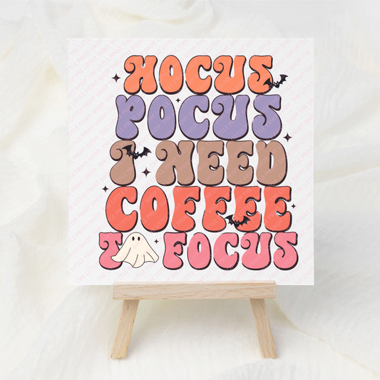 Hocus Pocus Coffee - UV DTF 3 inch Decal