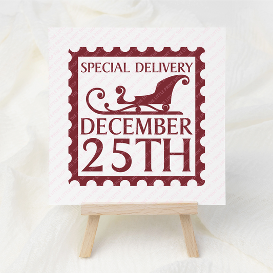 25th December - UV DTF 3 inch Decal