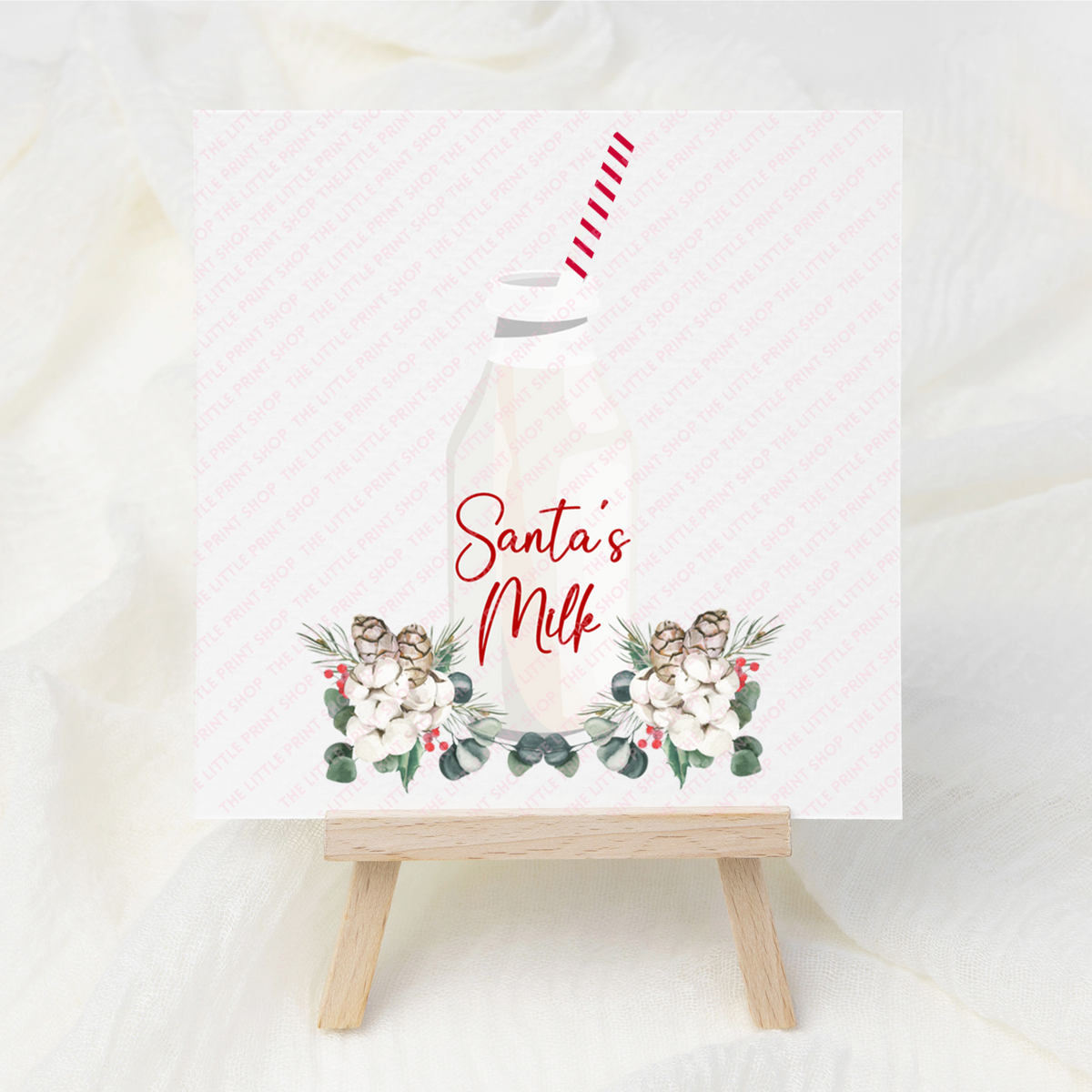 Santa's Milk - UV DTF Decal
