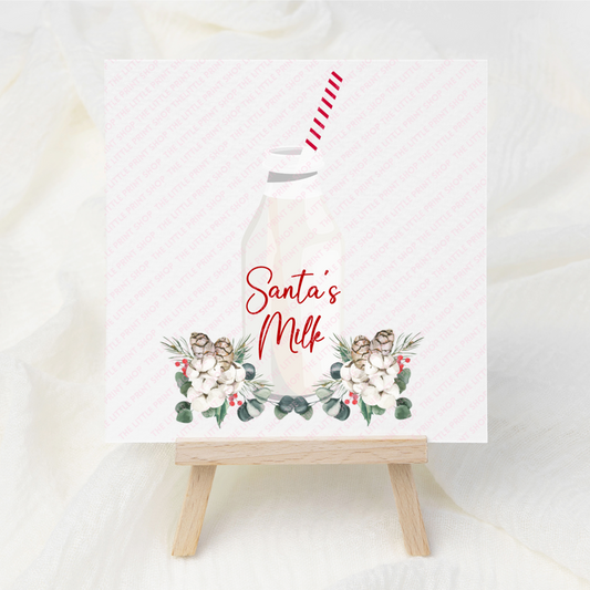 Santa's Milk - UV DTF Decal