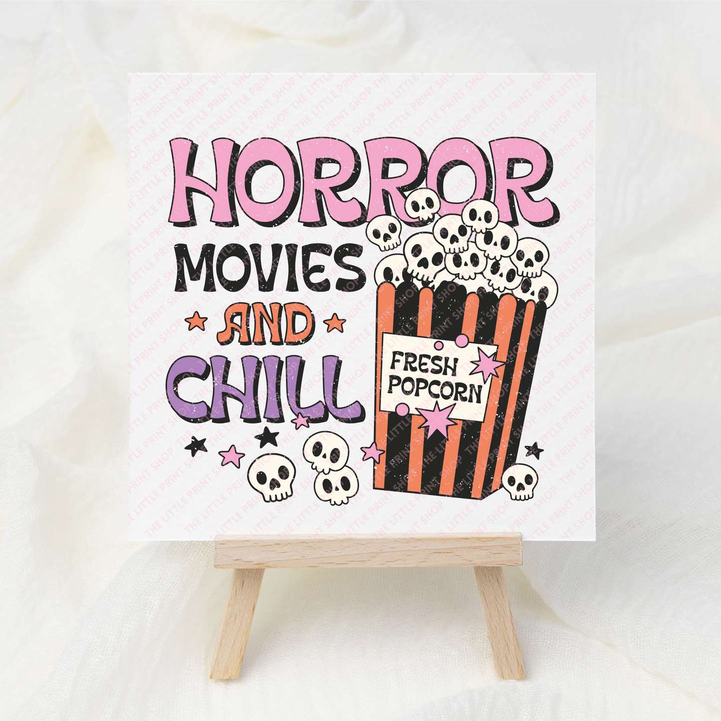 Horror Movies & Chill - UV DTF 3 inch Decal