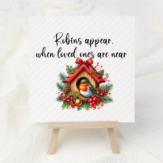 Robins Appear - UV DTF 3 inch Decal