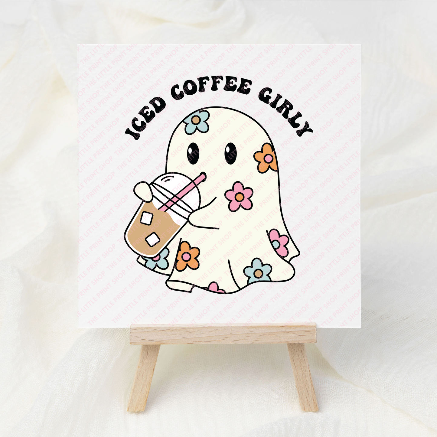 Iced Coffee Girly - UV DTF 3 inch Decals