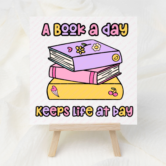 Book A Day - UV DTF 3 inch Decals