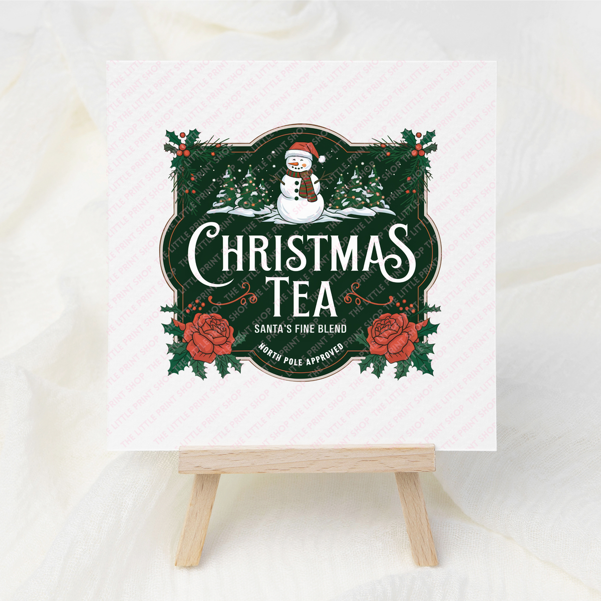 Christmas Tea - UV DTF 3 inch Decals