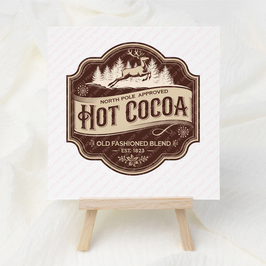 Hot Cocoa - UV DTF 3 inch Decals
