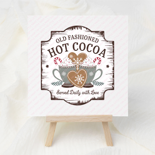 Hot Cocoa - UV DTF 3 inch Decals
