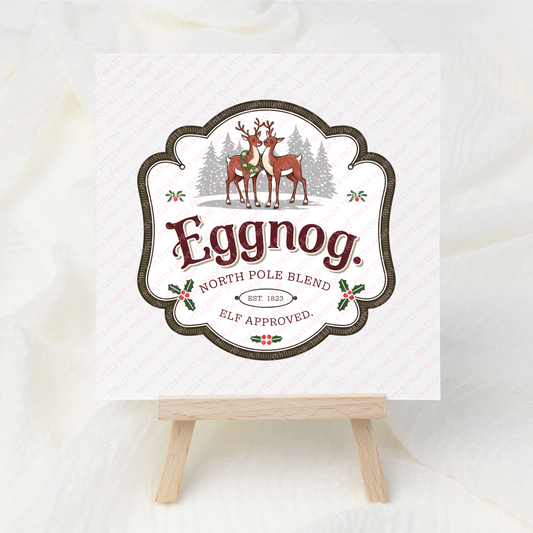 Eggnog - UV DTF 3 inch Decals