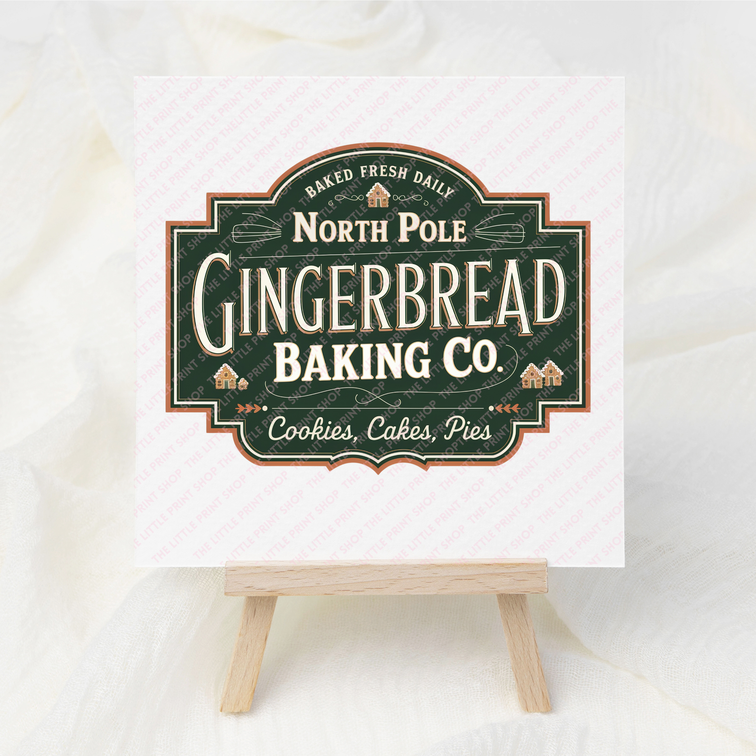 Gingerbread - UV DTF 3 inch Decals – Little Print Shop