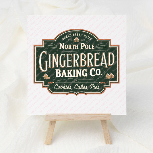 Gingerbread - UV DTF 3 inch Decals
