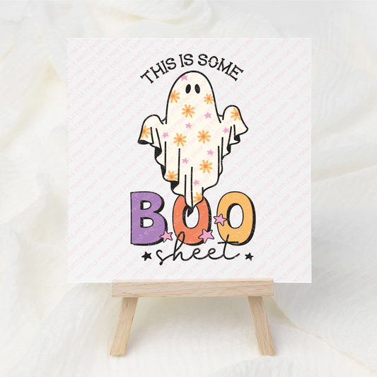 Boo Sheet - UV DTF 3 inch Decal