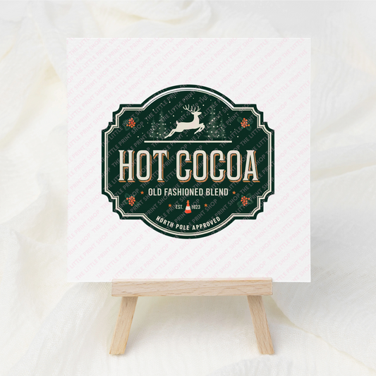 Hot Cocoa - UV DTF 3 inch Decals