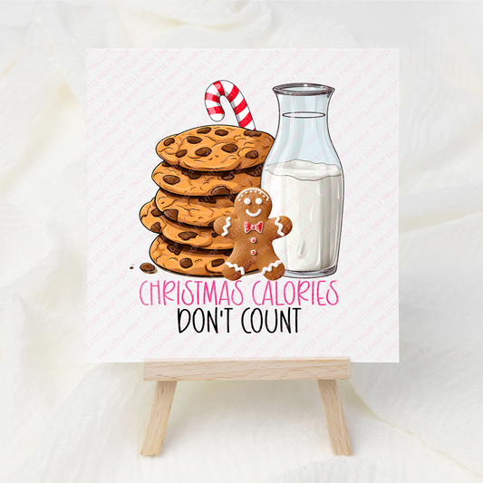Calories - UV DTF 3 inch Decals