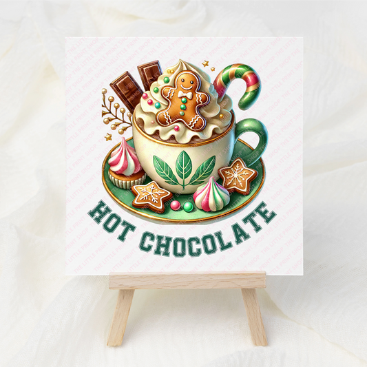 Hot Chocolate - UV DTF 3 inch Decal