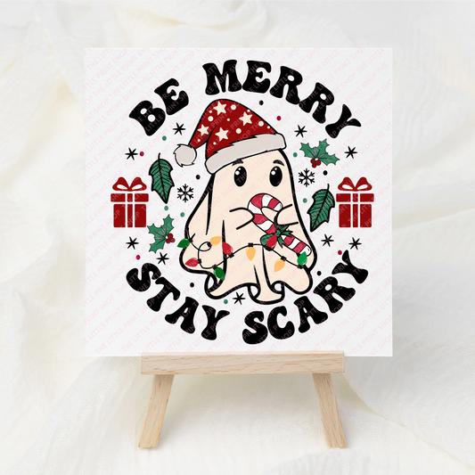 Be Merry - UV DTF 3 inch Decal