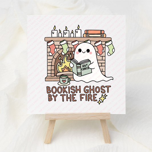 Bookish Ghost - UV DTF 3 inch Decal