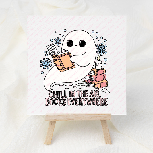 Chill In The Air - UV DTF 3 inch Decal