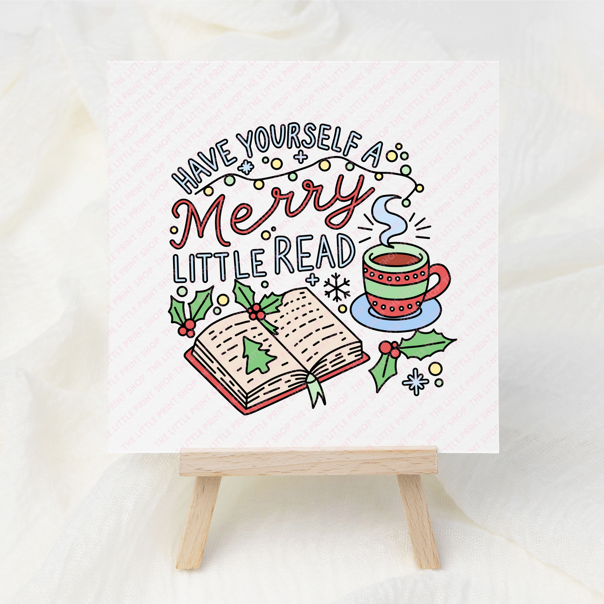 Merry Little Read - UV DTF 3 inch Decal