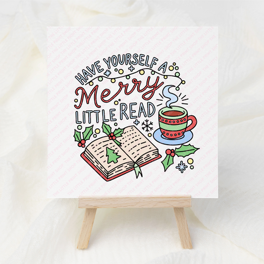 Merry Little Read - UV DTF 3 inch Decal