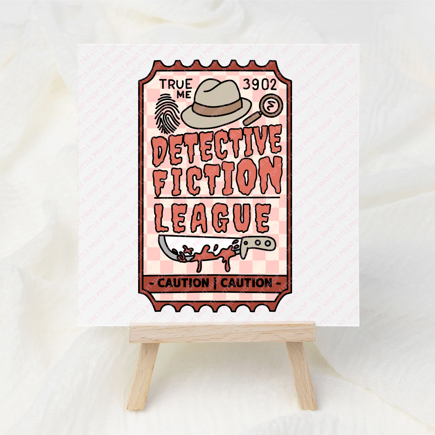 Detective Fiction - UV DTF 3 inch Decals