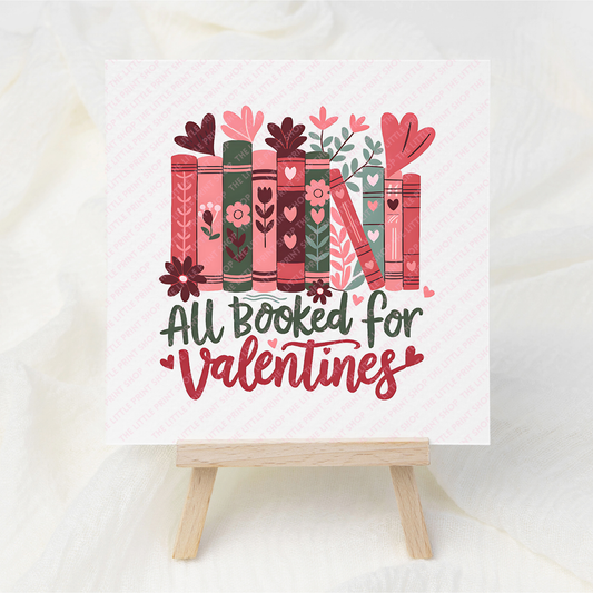 All Booked - UV DTF 3 inch Decals