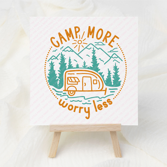Camp More - UV DTF 3 inch Decals