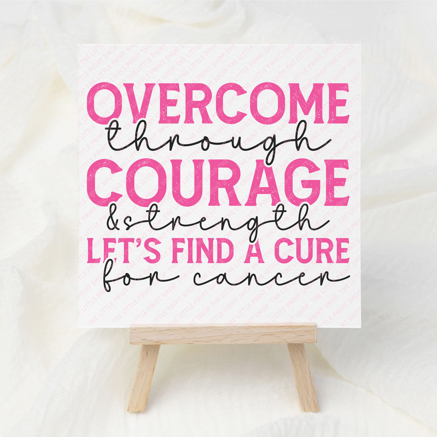 Overcome - UV DTF 3 inch Decals