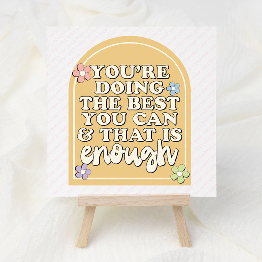 Doing The Best - UV DTF 3 inch Decals