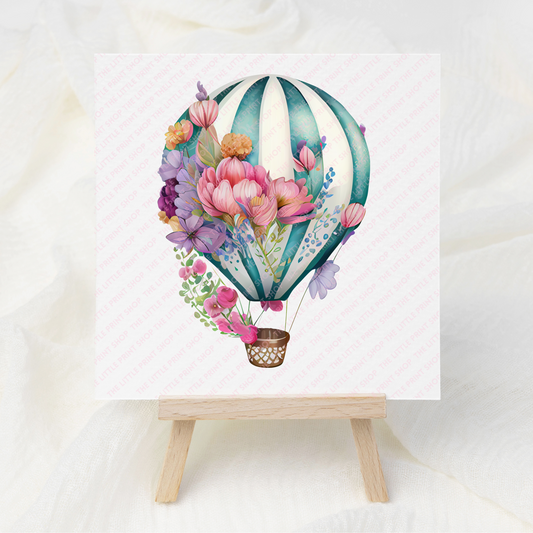 Hot Air Balloon - UV DTF 3 inch Decals