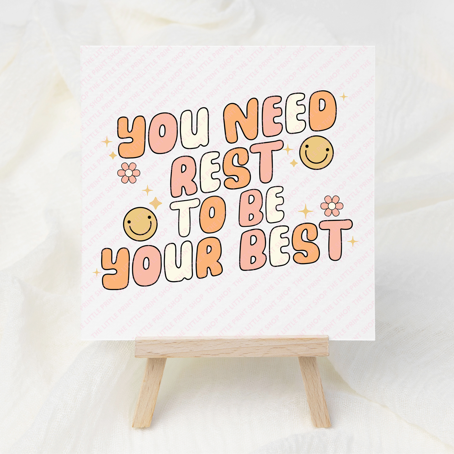 Need Rest - UV DTF 3 inch Decals