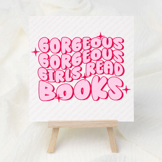 Gorgeous Girls Read - UV DTF 3 inch Decals