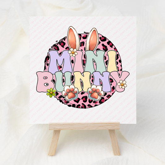 Mini Bunny - UV DTF Decal