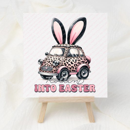 Rolling Into Easter - UV DTF 3 inch Decals