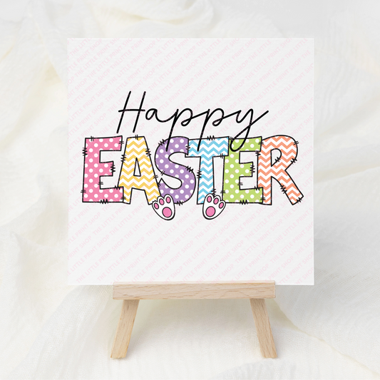 Happy Easter - UV DTF Decal