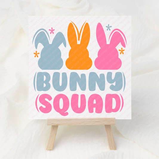 Bunny Squad - UV DTF Decal