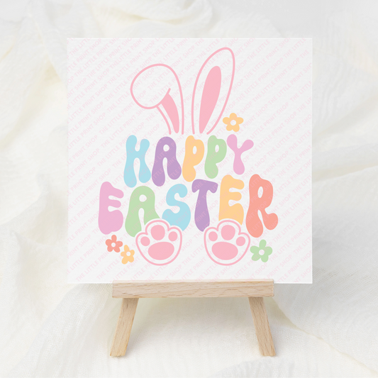 Happy Easter - UV DTF 3 inch Decals