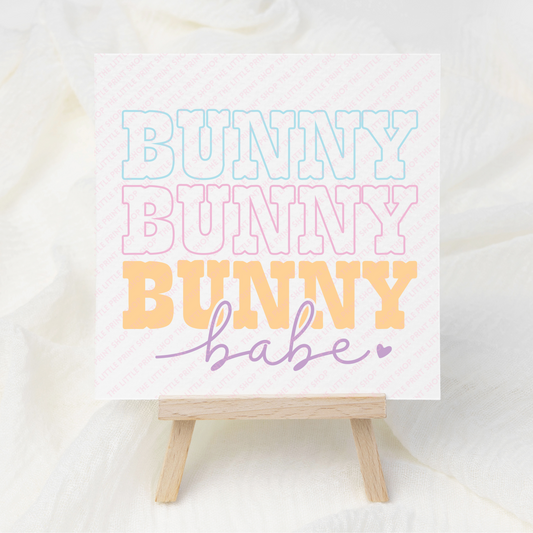 Bunny Baber  - UV DTF 3 inch Decals