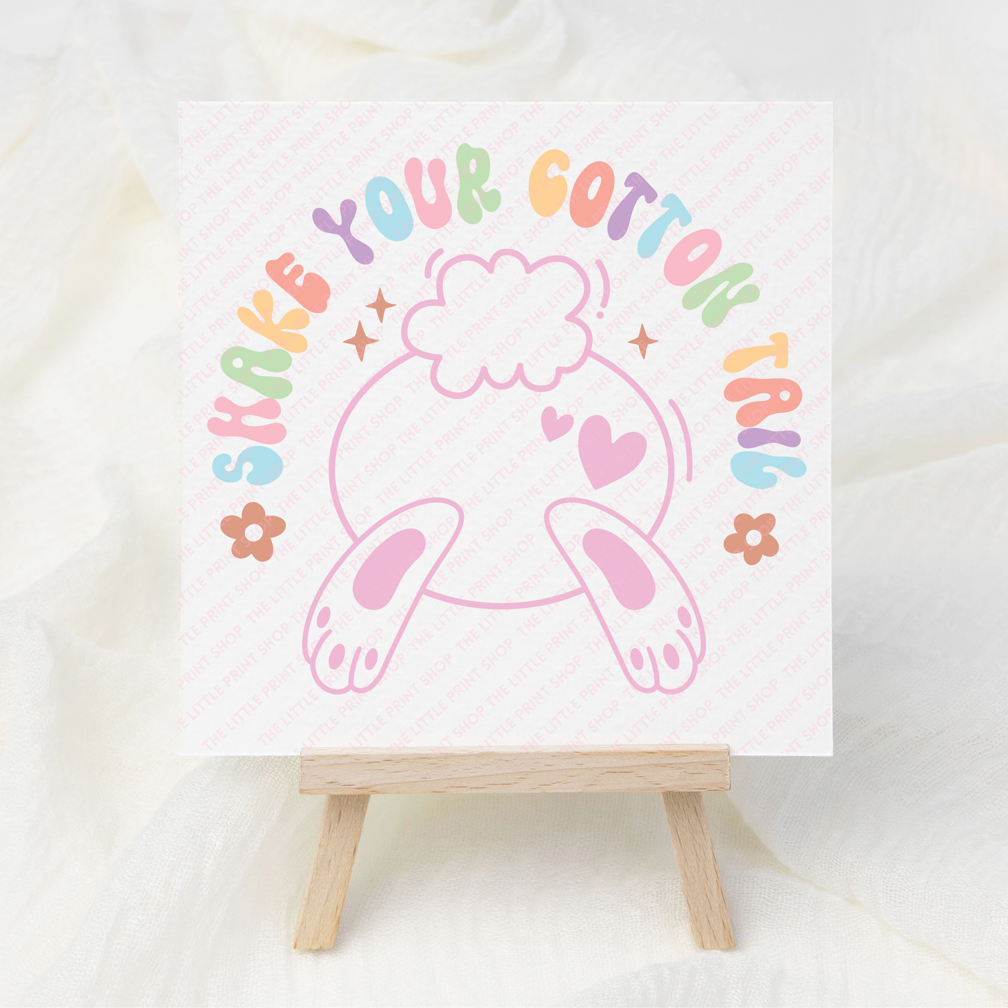 Shake Your Cotton Tail - UV DTF 3 inch Decals