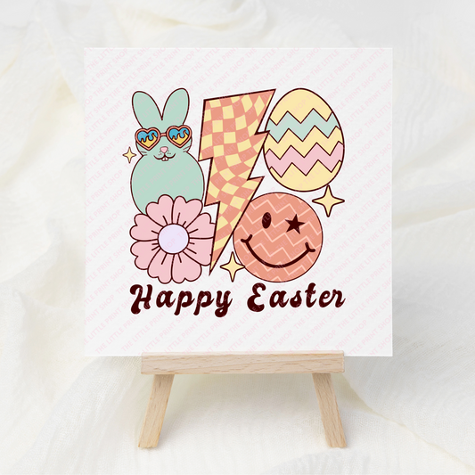 Happy Easter - UV DTF 3 inch Decals