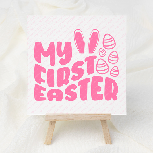 My First Easter - UV DTF 3 inch Decals