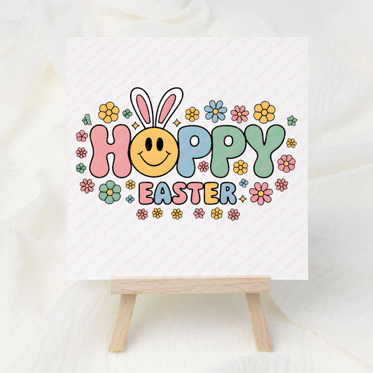 Hoppy Easter - UV DTF 3 inch Decals