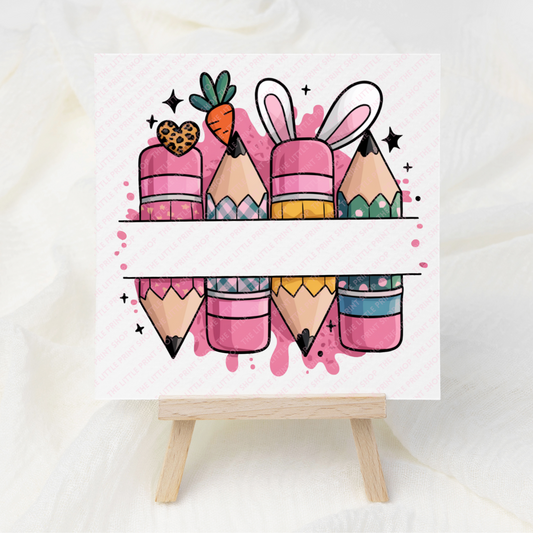 Easter Teacher - UV DTF 3 inch Decals