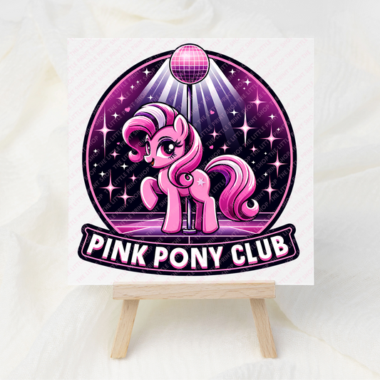 Pink Pony Club - UV DTF 3 inch Decals