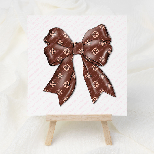 Designer Bow - UV DTF 3 inch Decals