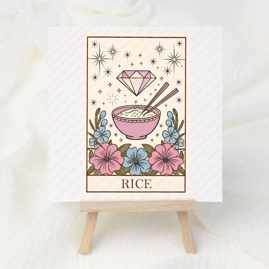 Rice - UV DTF 3 inch Decals