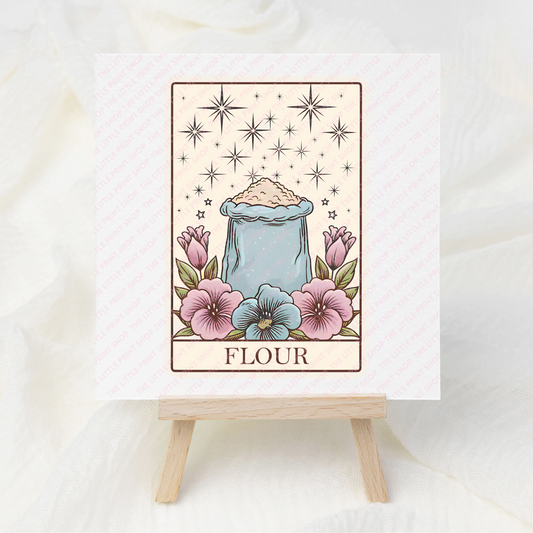 Flour - UV DTF 3 inch Decals